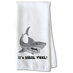 Sharks Kitchen Towel - Waffle Weave - Partial Print (Personalized)