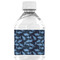 Sharks Water Bottle Label - Back View