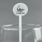 Sharks White Plastic 5.5" Stir Stick - Round - Main