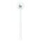 Sharks White Plastic 5.5" Stir Stick - Round - Single Stick