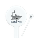 Sharks Round Plastic Stir Sticks (Personalized)