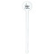 Sharks White Plastic 7" Stir Stick - Round - Single Stick