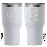 Sharks RTIC Tumbler - White - Engraved Front & Back (Personalized)