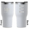 Sharks White RTIC Tumbler - Front and Back