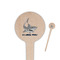 Sharks Wooden 4" Food Pick - Round - Closeup