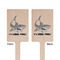 Sharks Wooden 6.25" Stir Stick - Rectangular - Double Sided - Front & Back