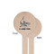 Sharks Wooden 6" Stir Stick - Round - Single Sided - Front & Back