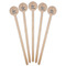 Sharks Wooden 7.5" Stir Stick - Round - Fan View