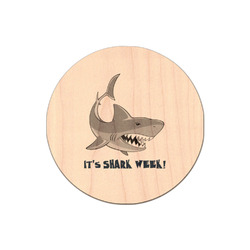 Sharks Genuine Maple or Cherry Wood Sticker (Personalized)