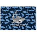 Sharks Woven Mat w/ Name or Text