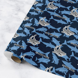 Sharks Wrapping Paper Roll - Small (Personalized)