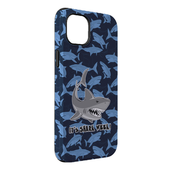 Custom Sharks iPhone Case - Rubber Lined - iPhone 14 Plus (Personalized)