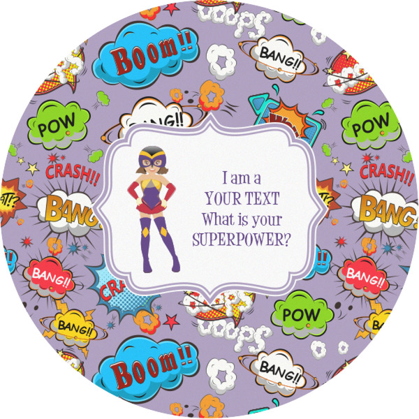 Custom What is your Superpower Multipurpose Round Labels - 1" (Personalized)