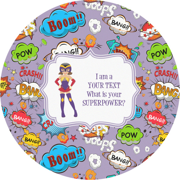 Custom What is your Superpower Multipurpose Round Labels - 3" (Personalized)