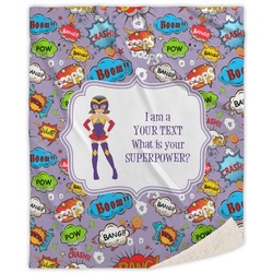 What is your Superpower Sherpa Throw Blanket - 50"x60" (Personalized)