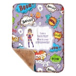 What is your Superpower Sherpa Baby Blanket - 30" x 40" w/ Name or Text