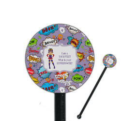 What is your Superpower 5.5" Round Plastic Stir Sticks - Black - Single Sided (Personalized)