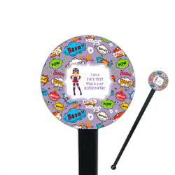 What is your Superpower 7" Round Plastic Stir Sticks - Black - Single Sided (Personalized)