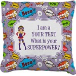 What is your Superpower Faux-Linen Throw Pillow 16" (Personalized)