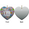 What is your Superpower Ceramic Flat Ornament - Heart Front & Back (APPROVAL)