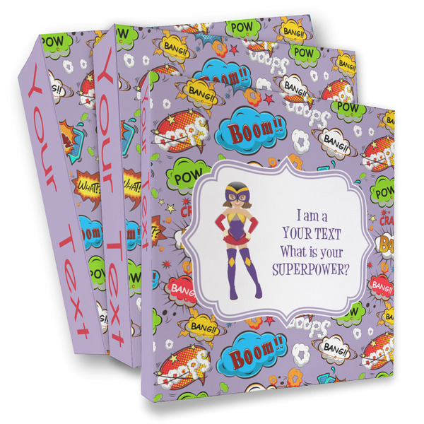 Custom What is your Superpower 3 Ring Binder - Full Wrap (Personalized)