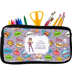 What is your Superpower Neoprene Pencil Case - Small w/ Name or Text