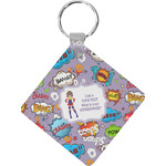 What is your Superpower Diamond Plastic Keychain w/ Name or Text