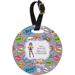 What is your Superpower Plastic Luggage Tag - Round (Personalized)