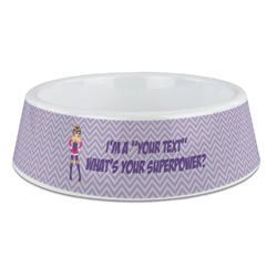 What is your Superpower Plastic Dog Bowl - Large (Personalized)