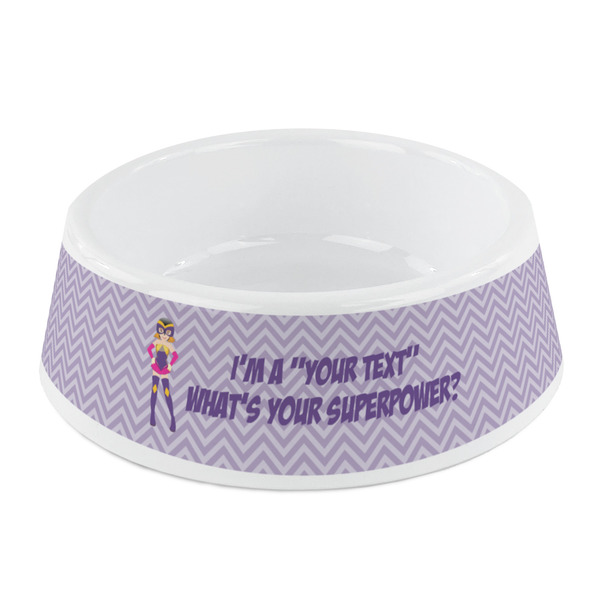 Custom What is your Superpower Plastic Dog Bowl - Small (Personalized)