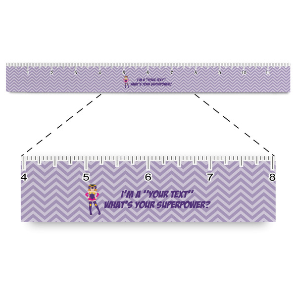 Custom What is your Superpower Plastic Ruler - 12" (Personalized)