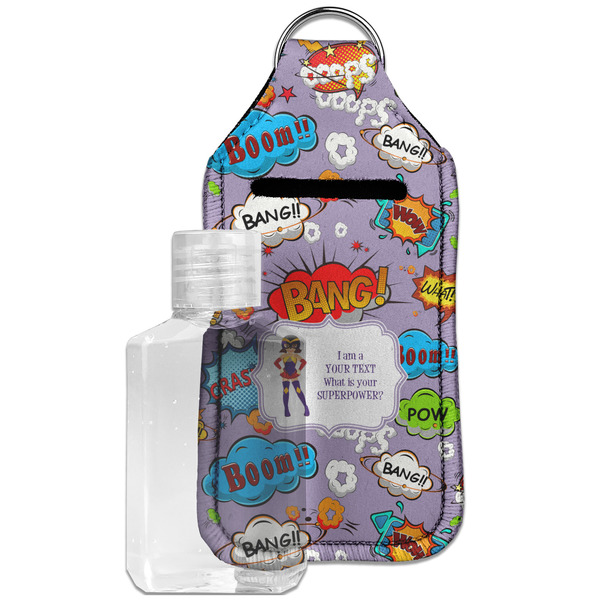 Custom What is your Superpower Hand Sanitizer & Keychain Holder - Large (Personalized)