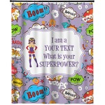 What is your Superpower Extra Long Shower Curtain - 70"x84" (Personalized)