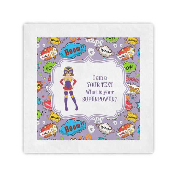 Custom What is your Superpower Standard Cocktail Napkins (Personalized)