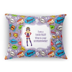 What is your Superpower Rectangular Throw Pillow Case - 12"x18" (Personalized)