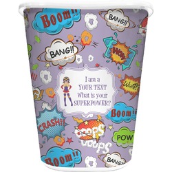 What is your Superpower Waste Basket - Double Sided (White) (Personalized)