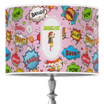 Woman Superhero 16" Drum Lamp Shade - Poly-film (Personalized)