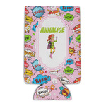 Woman Superhero Can Cooler (16 oz) (Personalized)