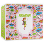 Woman Superhero 3-Ring Binder - 3 inch (Personalized)