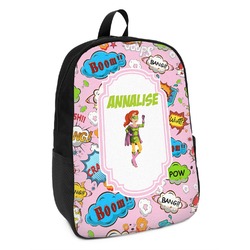 Woman Superhero Kids Backpack (Personalized)
