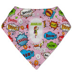 Woman Superhero Bandana Bib (Personalized)