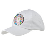 Woman Superhero Baseball Cap - White (Personalized)