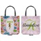 Woman Superhero Canvas Tote - Front and Back