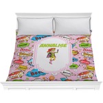 Woman Superhero Comforter - King (Personalized)