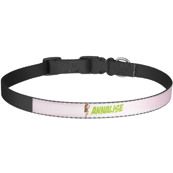 Custom Woman Superhero Dog Collar - Large (Personalized)