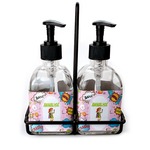 Woman Superhero Glass Soap & Lotion Bottles (Personalized)