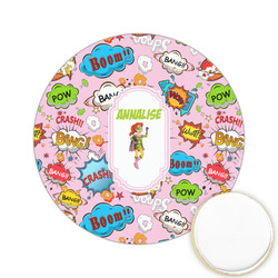 Woman Superhero Printed Cookie Topper - 2.15" (Personalized)