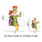 Woman Superhero Jigsaw Puzzle - Piece Comparison