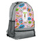 Woman Superhero Large Backpack - Gray - Angled View