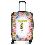 Woman Superhero Suitcase - 24" Medium - Checked (Personalized)